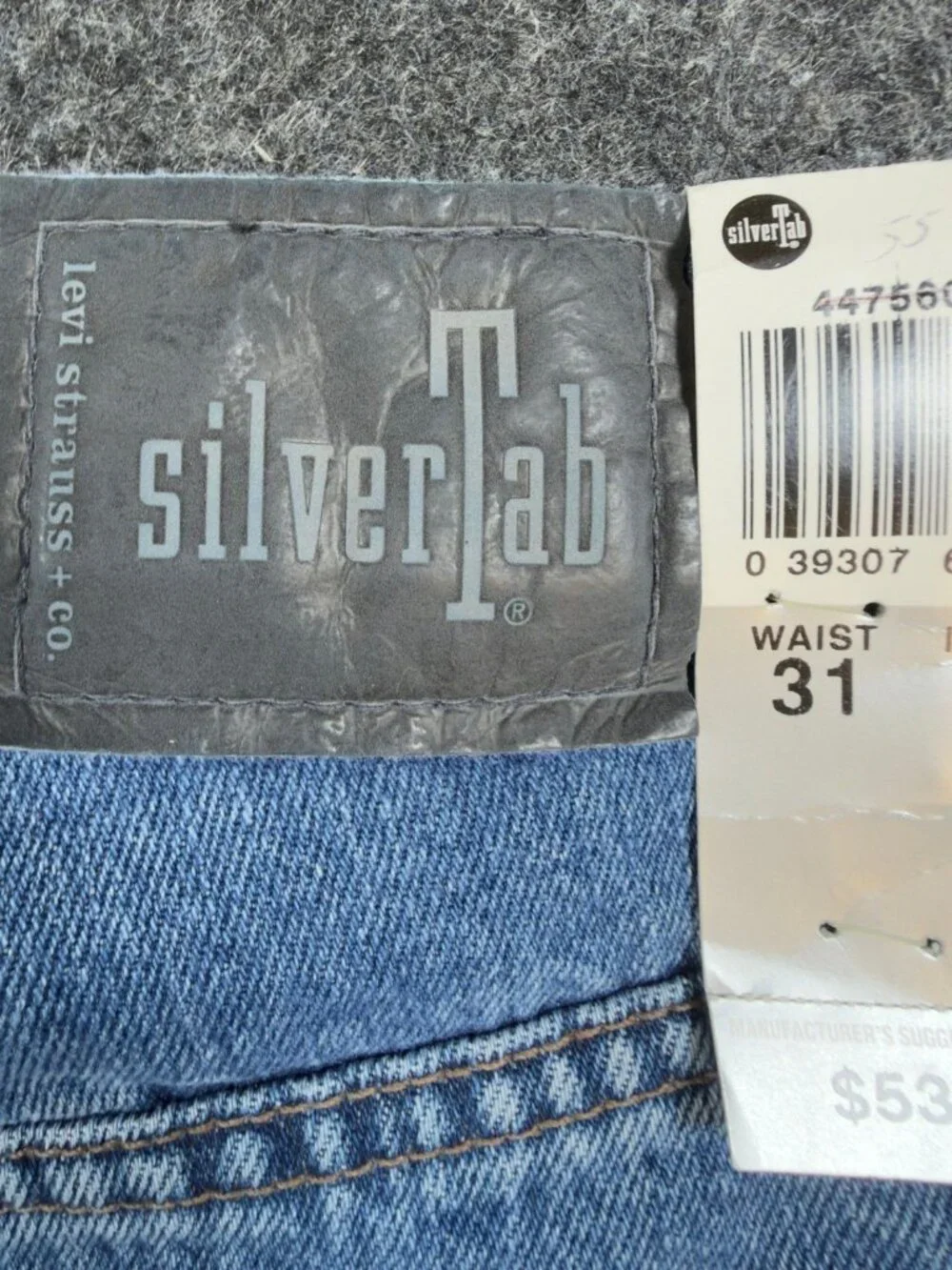Levi's SilverTab Jeans Mens 31x30 Blue Cotton Straight Relaxed Vintage 90s Baggy